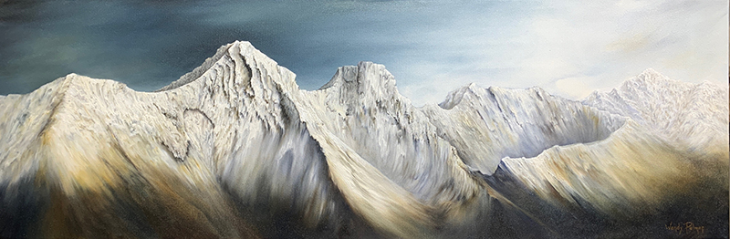 Majestic Peaks painted by Wendy Palmer