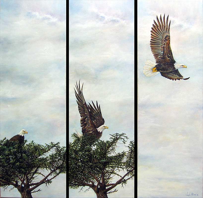 Taking Flight painted by Wendy Palmer