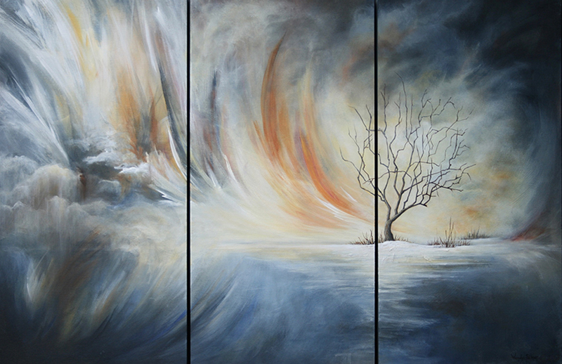 Winter Storm painted by Wendy Palmer