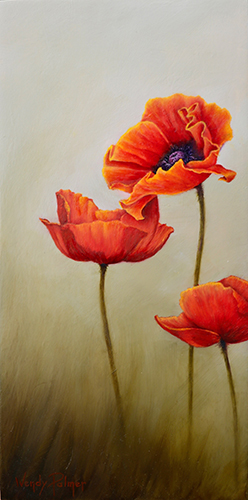 Mom's Poppies painted by Wendy Palmer